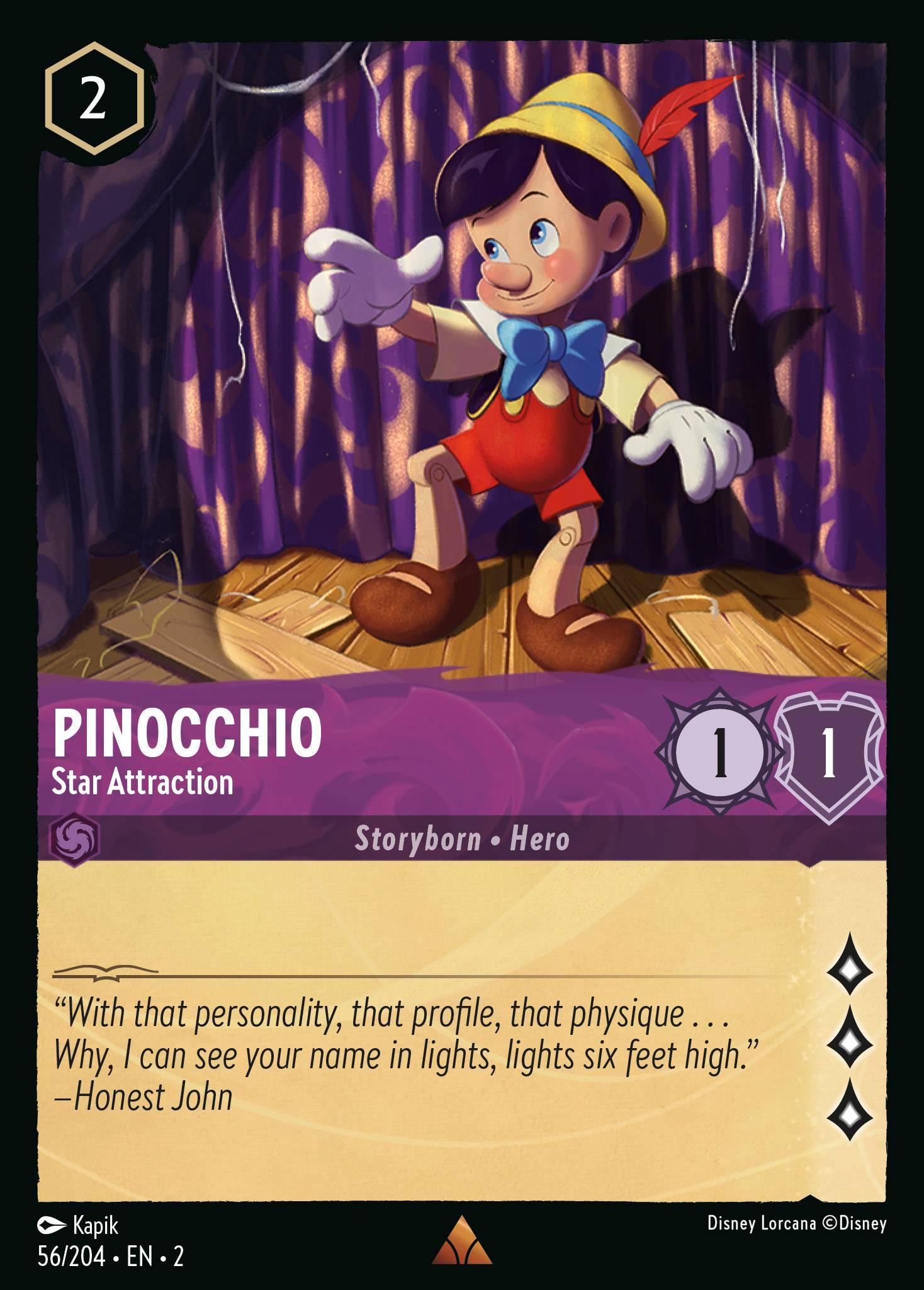 Pinocchio, Star Attraction - FOIL — image 1