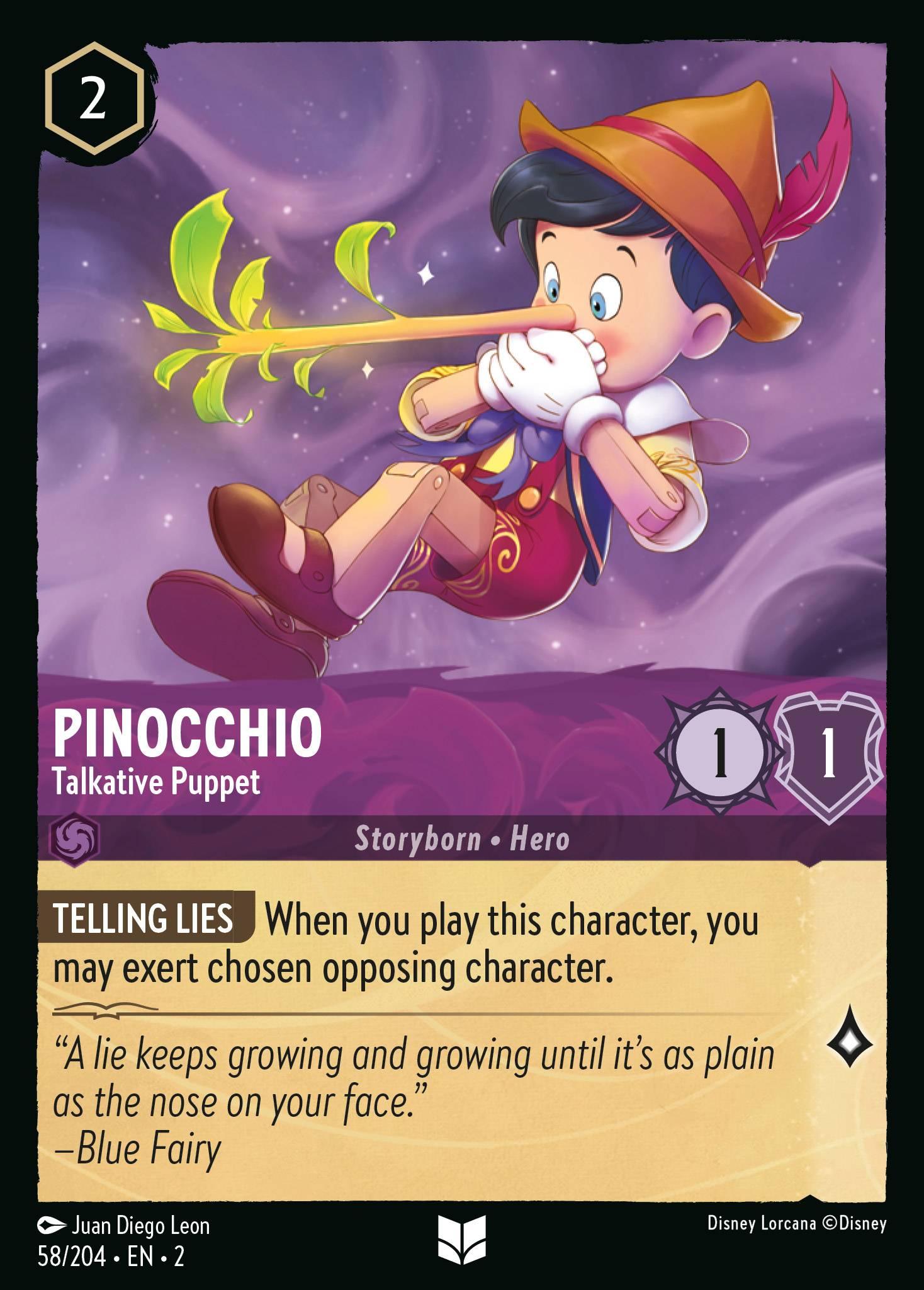 Pinocchio, Talkative Puppet - FOIL — image 1