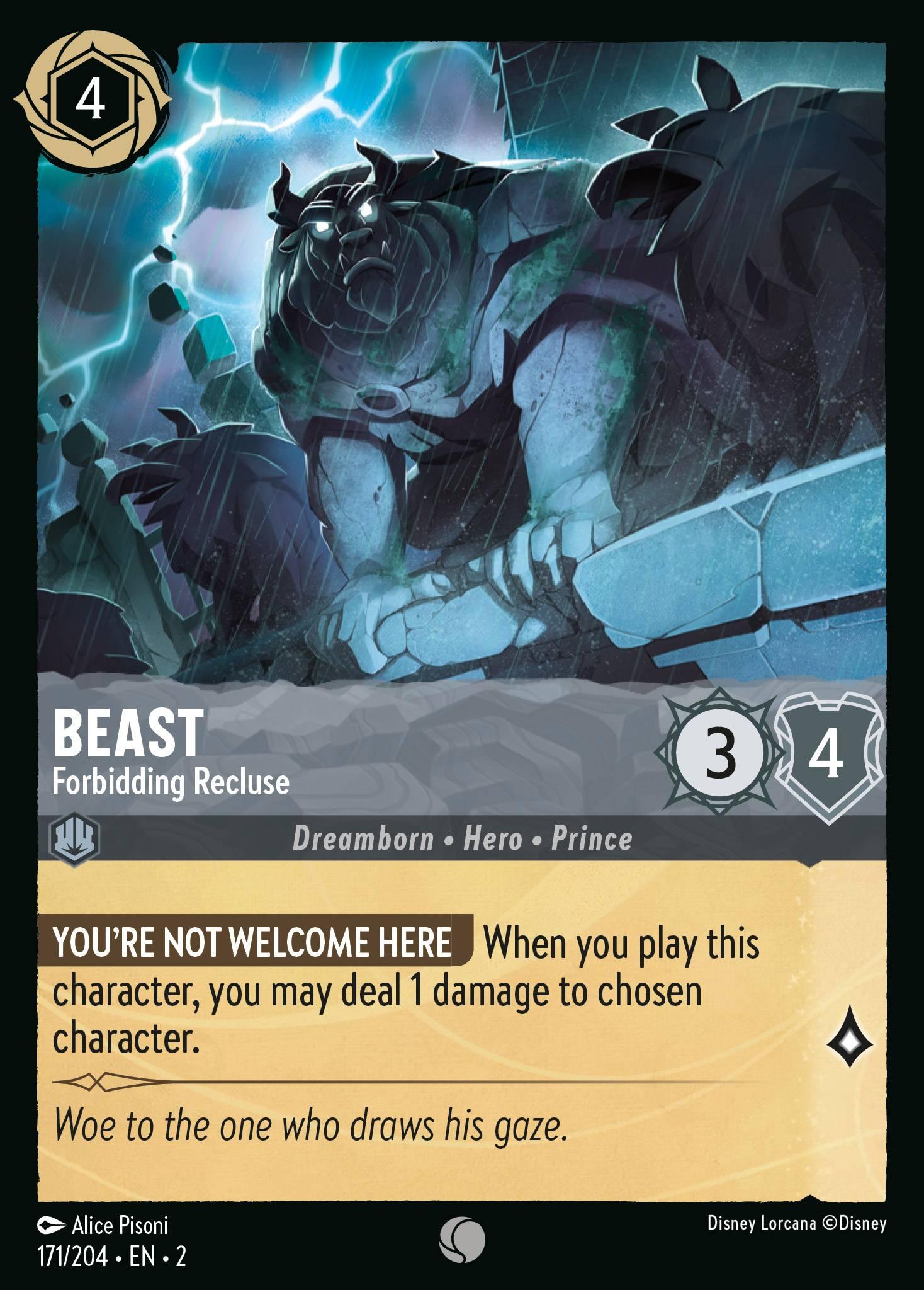 Beast, Forbidding Recluse - FOIL — image 1
