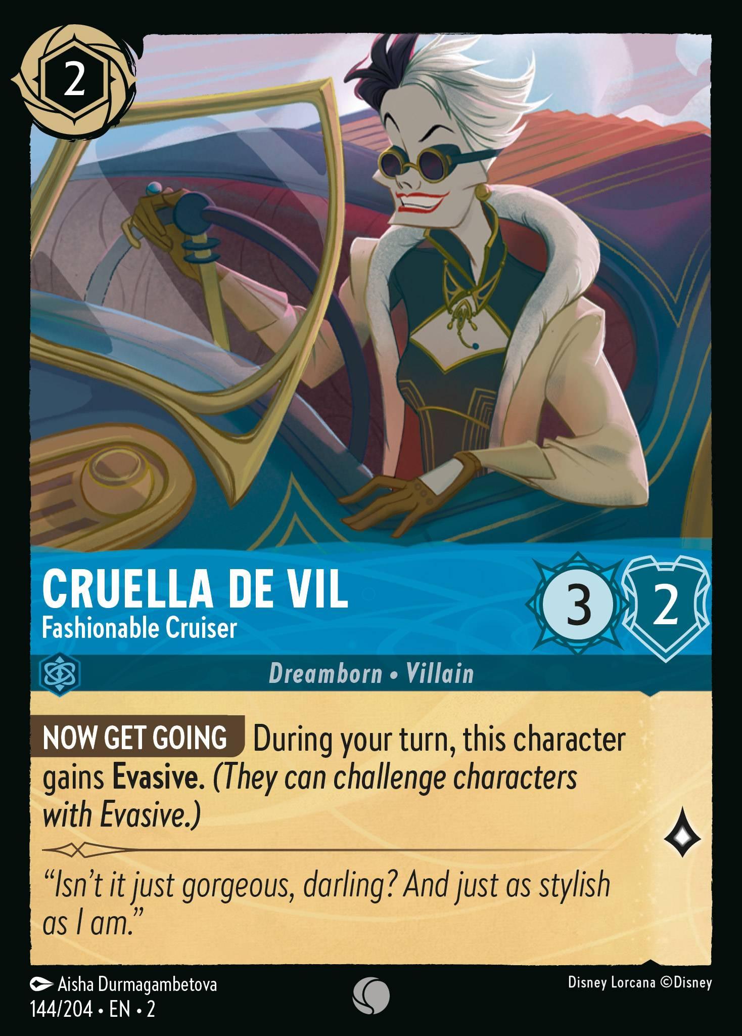 Cruella De Vil, Fashionable Cruiser - FOIL — image 1