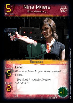 Nina Myers, Elite Mercenary - 17/24 - FOIL — image 1