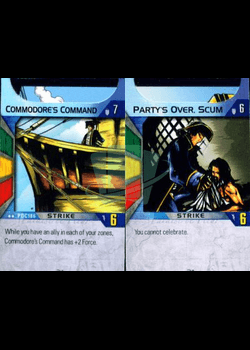Party's Over, Scum/Commodore's Command — image 1