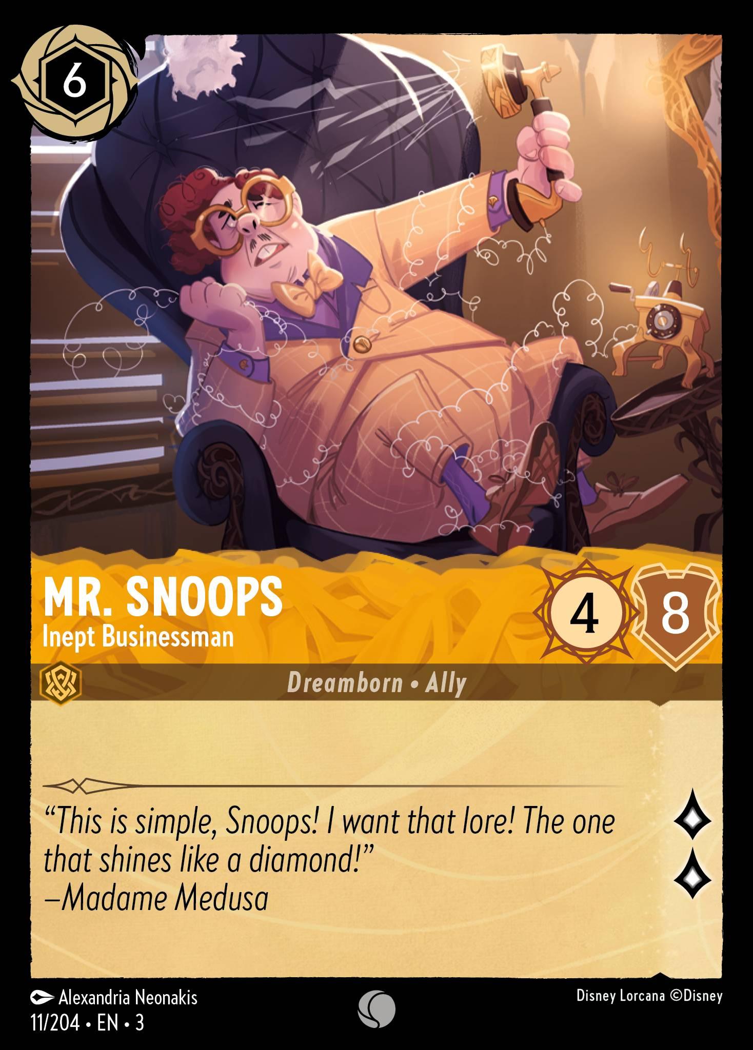 Mr. Snoops, Inept Businessman - FOIL — image 1