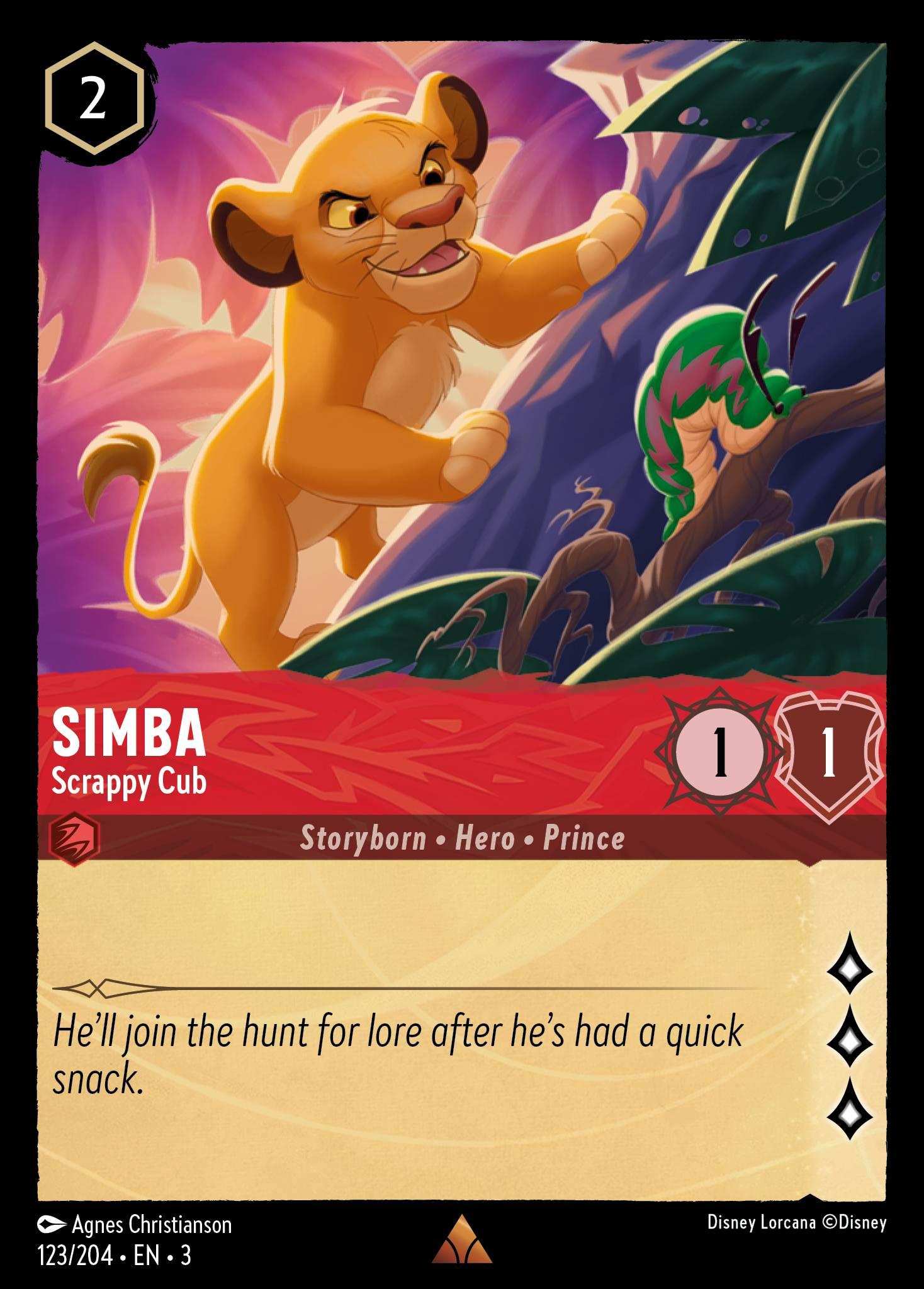 Simba, Scrappy Cub - FOIL — image 1