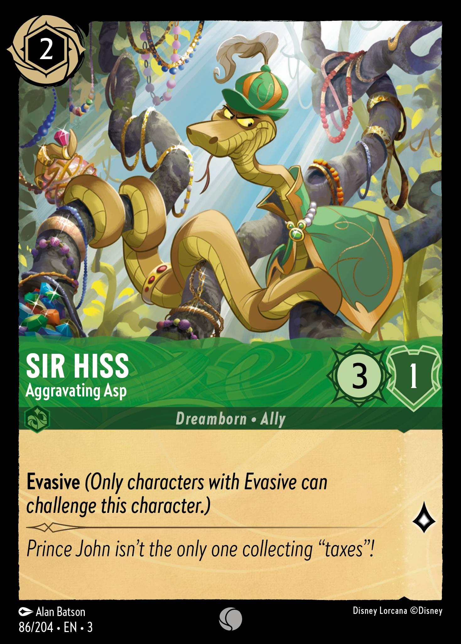 Sir Hiss, Aggravating Asp — image 1