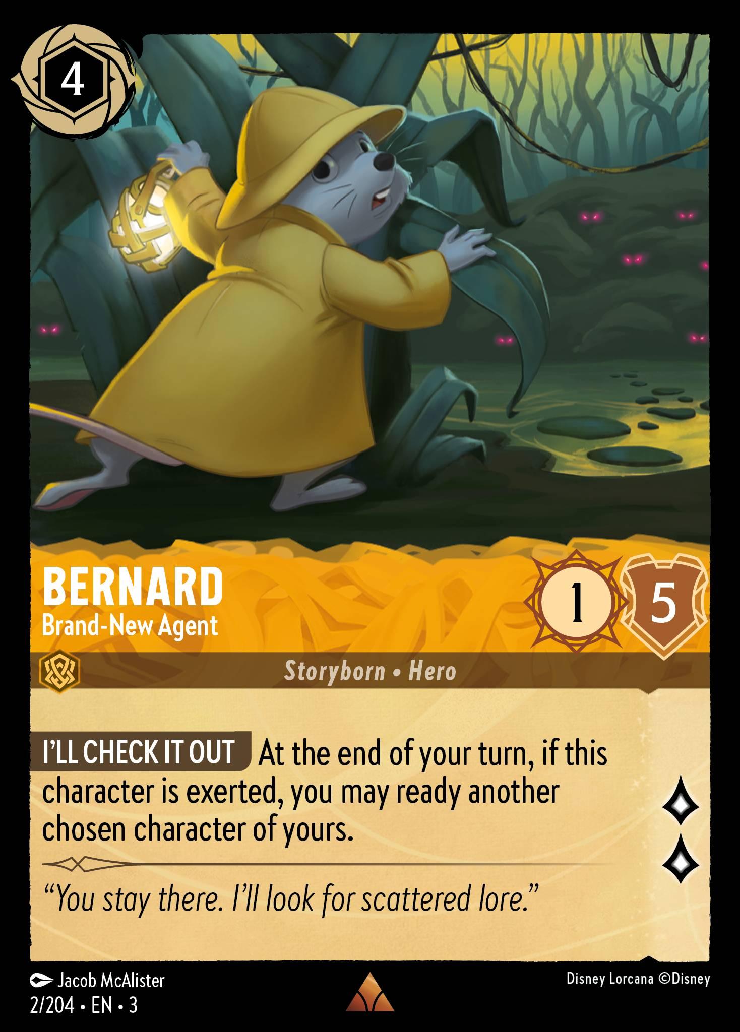 Bernard, Brand-New Agent - FOIL — image 1