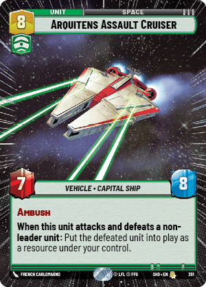 Arquitens Assault Cruiser - HYPERSPACE FOIL — image 1