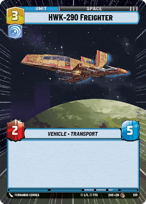 HWK-290 Freighter - HYPERSPACE FOIL — image 1