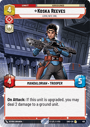 Koska Reeves, Loyal Nite Owl - HYPERSPACE FOIL — image 1