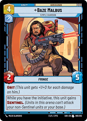 Baze Malbus, Temple Guardian - FOIL — image 1