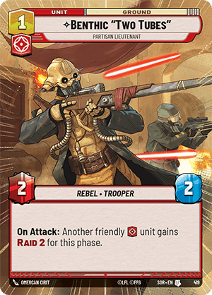 Benthic "Two Tubes", Partisan Lieutenant - HYPERSPACE FOIL — image 1