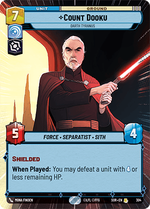 Count Dooku, Darth Tyranus - HYPERSPACE FOIL — image 1