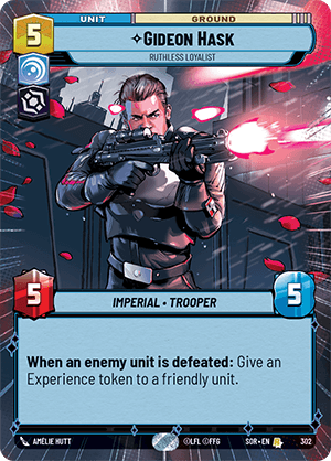 Gideon Hask, Ruthless Loyalist - HYPERSPACE FOIL — image 1