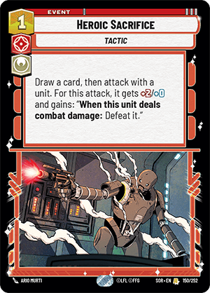 Heroic Sacrifice - FOIL — image 1