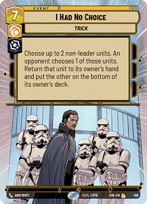 I Had No Choice - HYPERSPACE FOIL — image 1