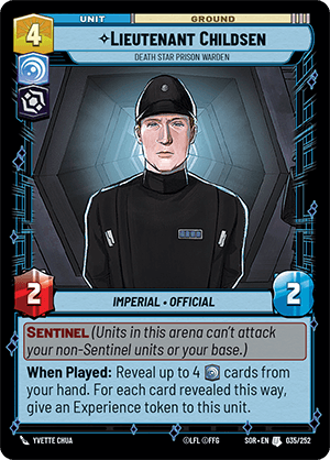 Lieutenant Childsen, Death Star Prison Warden - FOIL — image 1