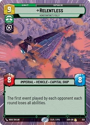 Relentless, Konstantine's Folly - HYPERSPACE FOIL — image 1