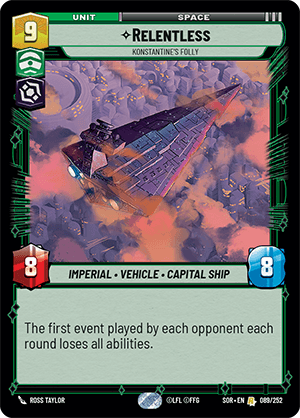 Relentless, Konstantine's Folly (V.1) - FOIL — image 1
