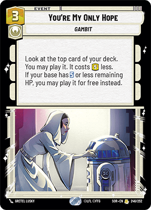 You're My Only Hope - FOIL — image 1