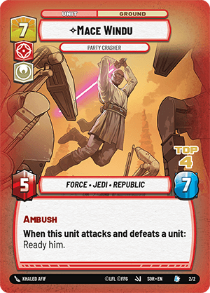 Mace Windu, Party Crasher - OP Top 4 — image 1
