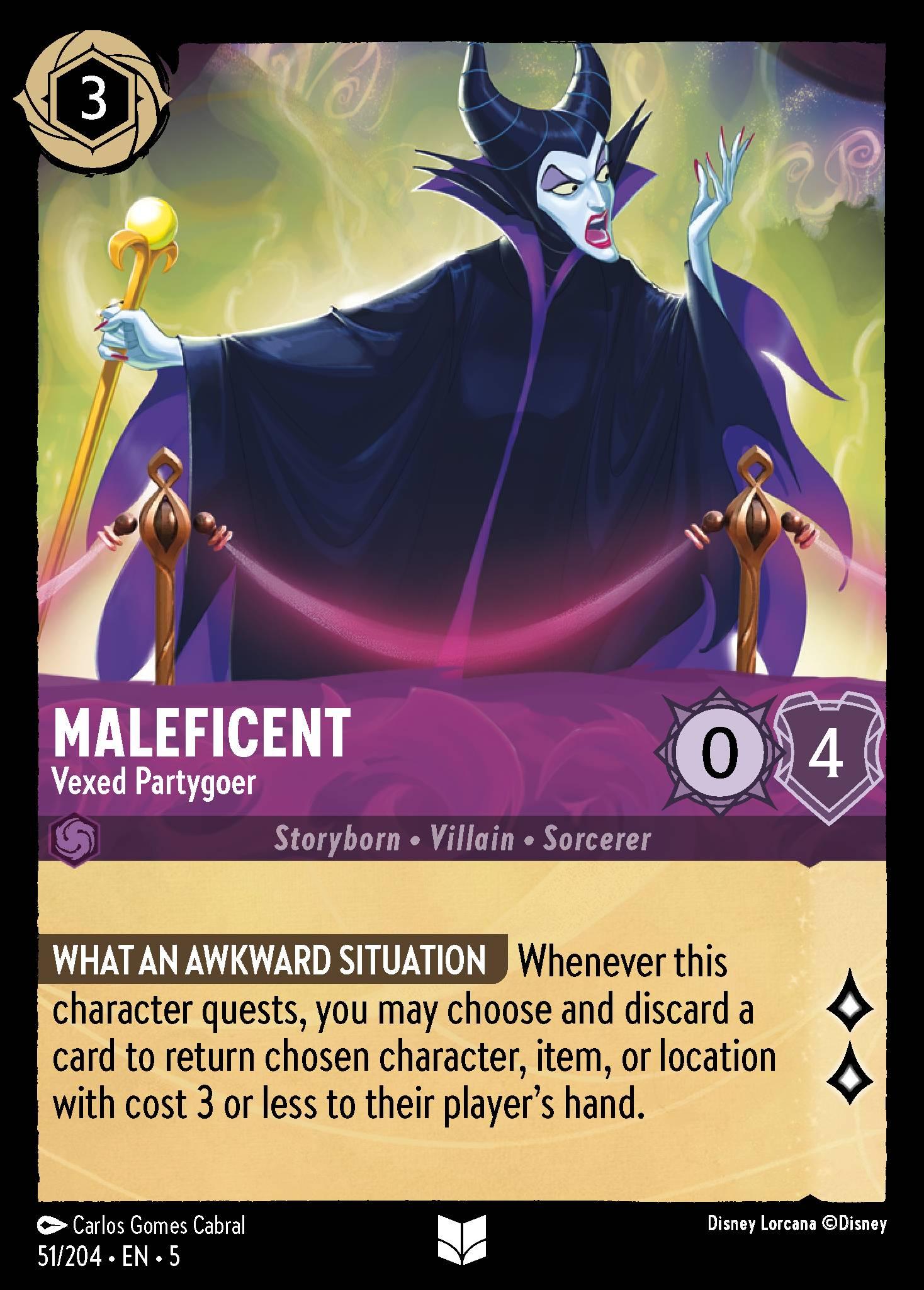 Maleficent, Vexed Partygoer - FOIL — image 1