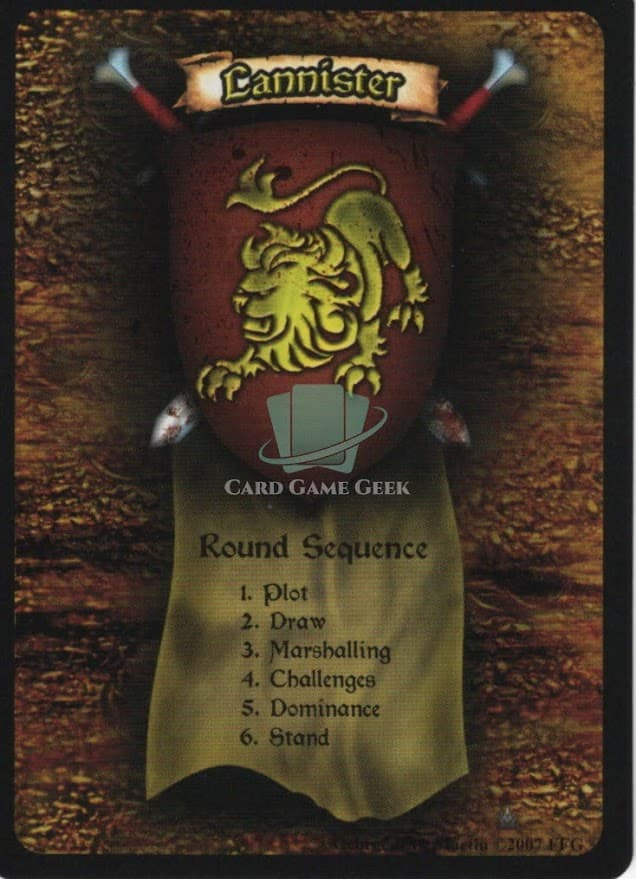 Lannister House Card - Round Sequence — image 1