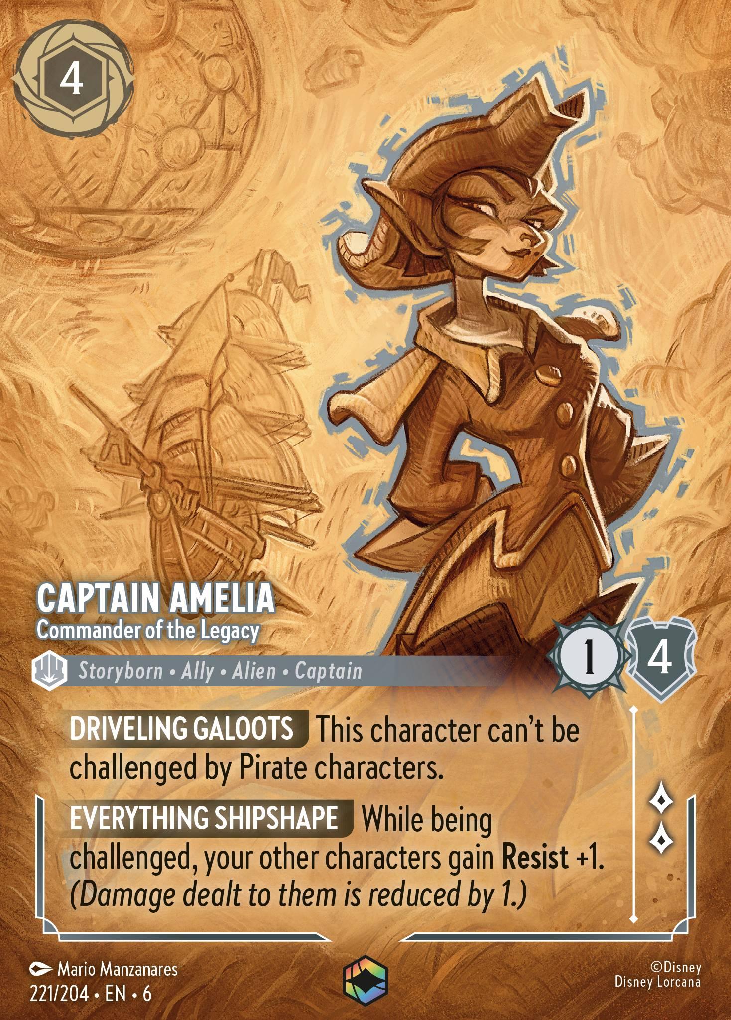 Captain Amelia, Commander of the Legacy - ENCHANTED — image 1
