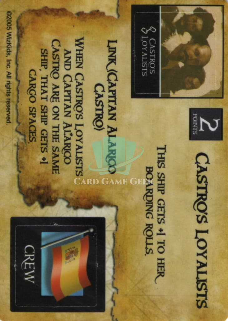 Castro's Loyalists/ Shipwright (Spanish) - G91 — image 1