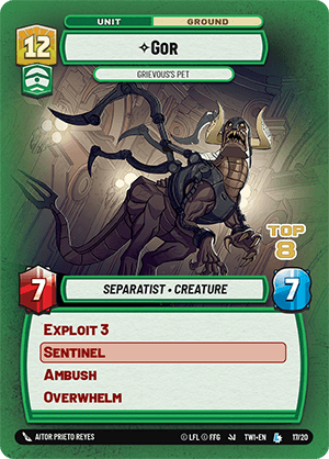 Gor, Grievous's Pet - OP Top 8 — image 1