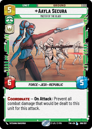 Aayla Secura, Master of the Blade - FOIL — image 1