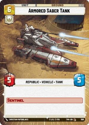 Armored Saber Tank - HYPERSPACE FOIL — image 1