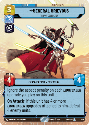 General Grievous, Trophy Collector - HYPERSPACE FOIL — image 1