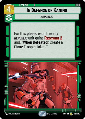In Defense of Kamino - FOIL — image 1