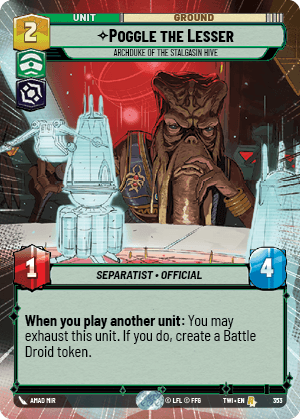 Poggle the Lesser, Archduke of the Stalgasin Hive - HYPERSPACE — image 1