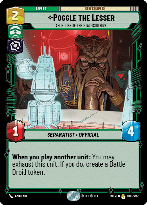 Poggle the Lesser, Archduke of the Stalgasin Hive (V.1) - FOIL — image 1