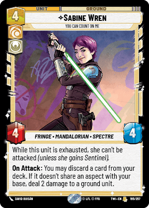Sabine Wren, You Can Count On Me - FOIL — image 1
