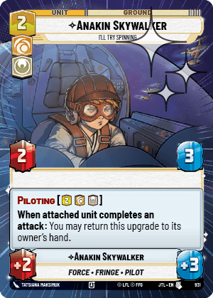 Anakin Skywalker, I'll Try Spinning - HYPERSPACE FOIL — image 1