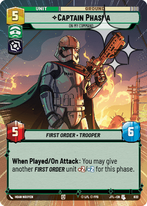 Captain Phasma, On My Command - HYPERSPACE FOIL — image 1