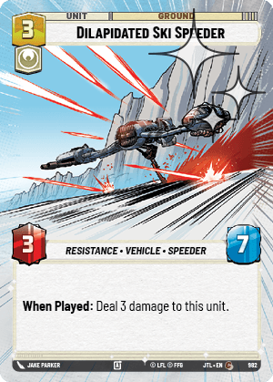 Dilapidated Ski Speeder - HYPERSPACE FOIL — image 1