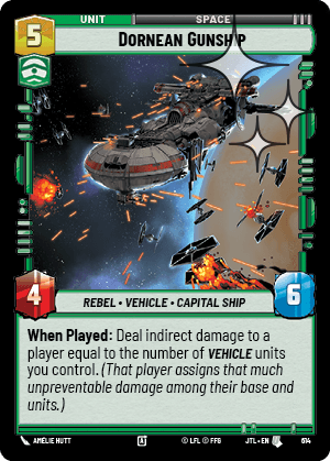 Dornean Gunship - FOIL — image 1