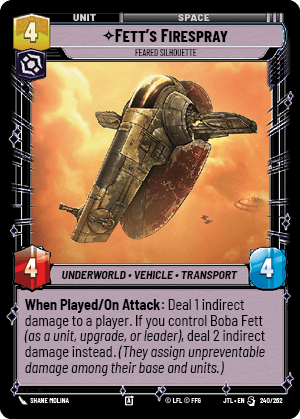 Fett's Firespray, Feared Silhouette — image 1