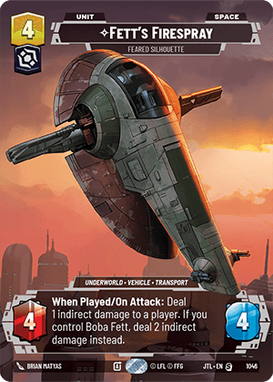 Fett's Firespray, Feared Silhouette - PRESTIGE — image 1