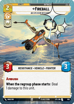 Fireball, An Explosion With Wings - HYPERSPACE FOIL — image 1