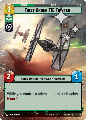 First Order TIE Fighter - HYPERSPACE FOIL — image 1