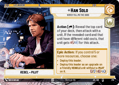 Han Solo, Never Tell Me the Odds - HYPERSPACE — image 1