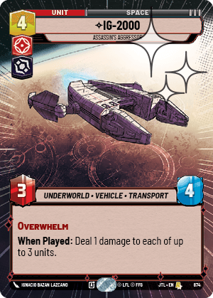 IG-2000, Assassin's Aggressor - HYPERSPACE FOIL — image 1