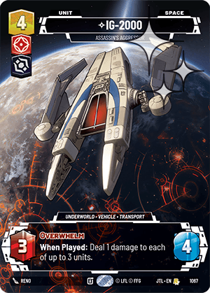 IG-2000, Assassin's Aggressor - PRESTIGE FOIL — image 1