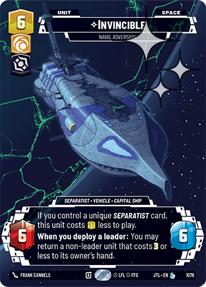 Invincible, Naval Adversary - PRESTIGE FOIL — image 1