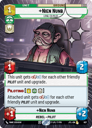Nien Nunb, Loyal Co-Pilot - HYPERSPACE FOIL — image 1