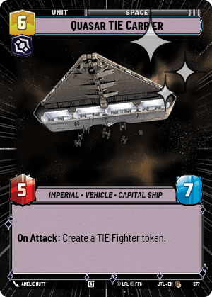 Quasar TIE Carrier - HYPERSPACE FOIL — image 1